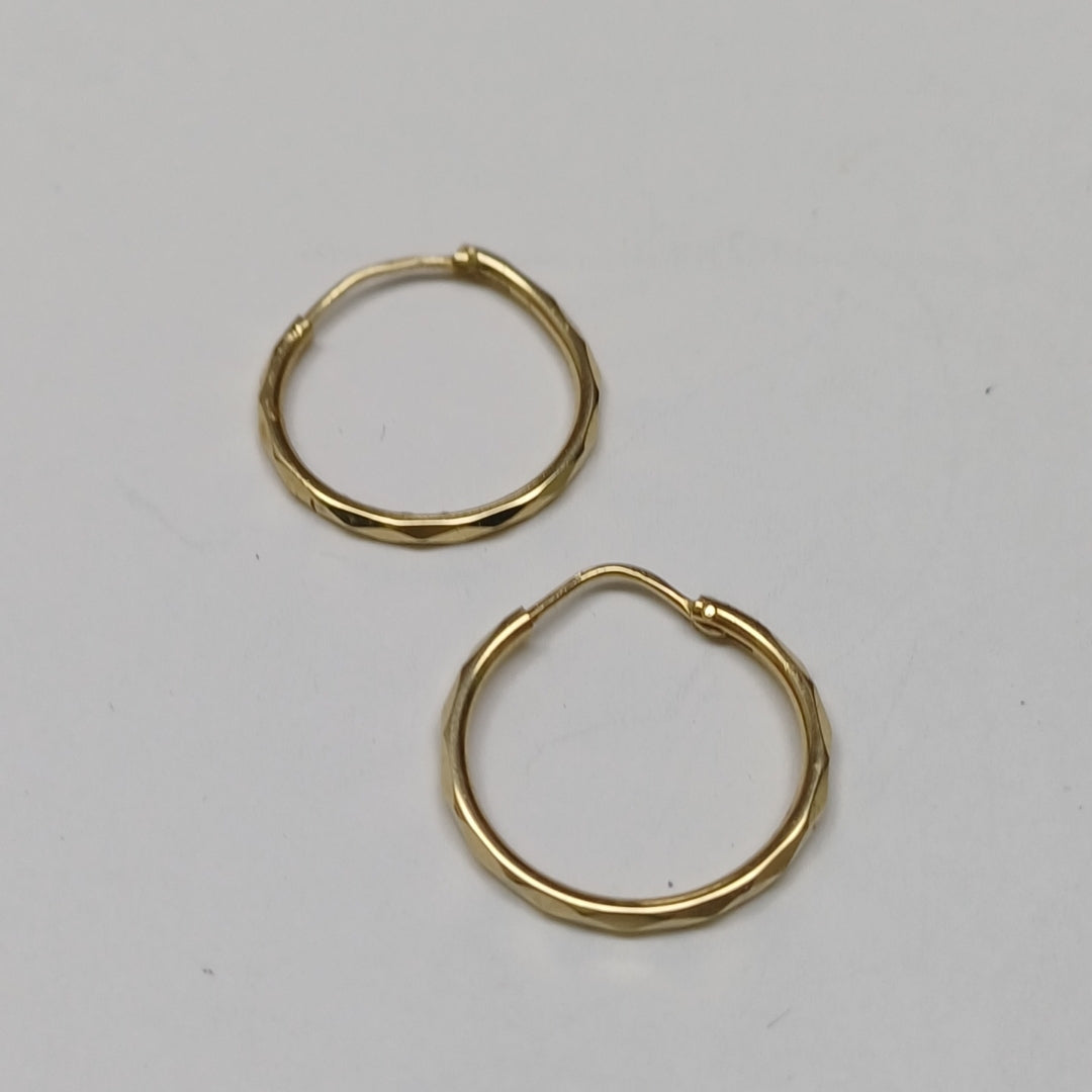 ARRACADAS PAR ORO 14 K 1.2 GRMS (SEMINUEVO)
