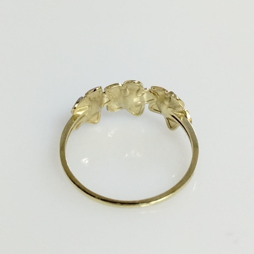 ANILLOS ANILLITO FIG FLORES 10K TALLA 8 1.2 GR (NUEVO)