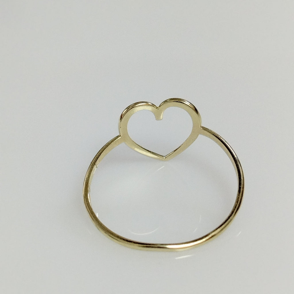 ANILLOS ANILLITO FIG CORAZON 10K TALLA 9 0.9 GR (NUEVO)