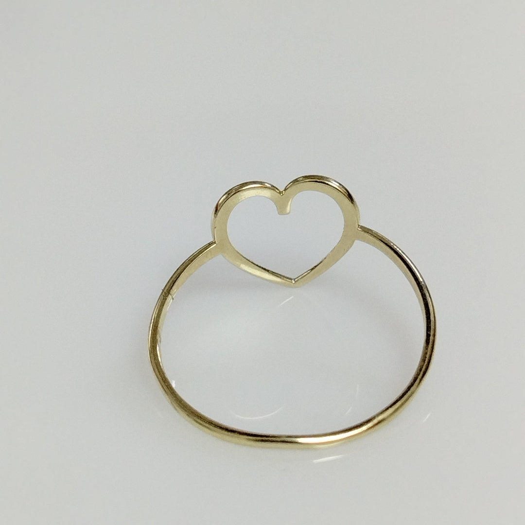 ANILLOS ANILLITO FIG CORAZON 10K TALLA 9 0.9 GR (NUEVO)