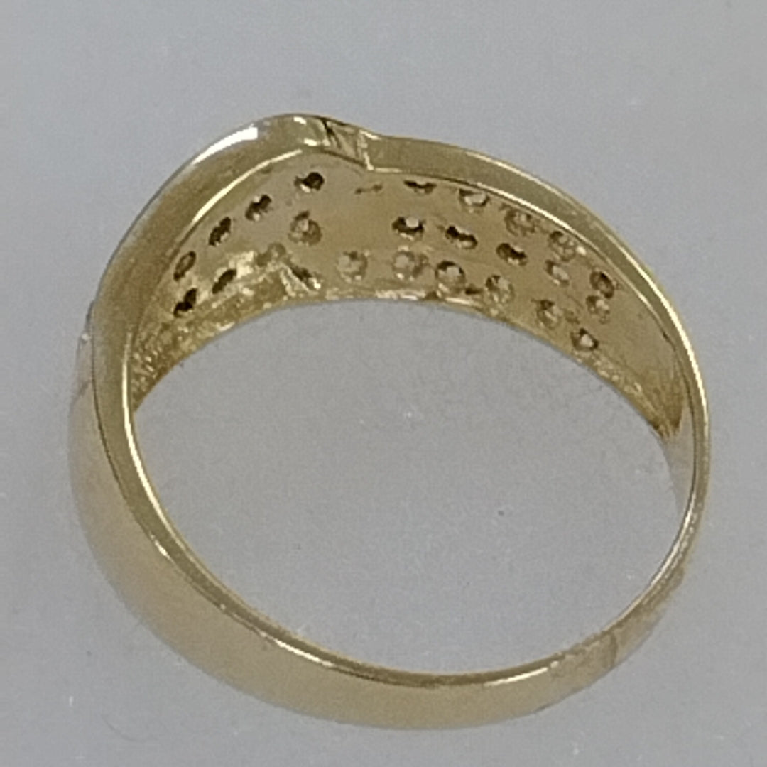 ANILLOS C CIRCONIAS 14K TALLA 7 2.9 GR (NUEVO)