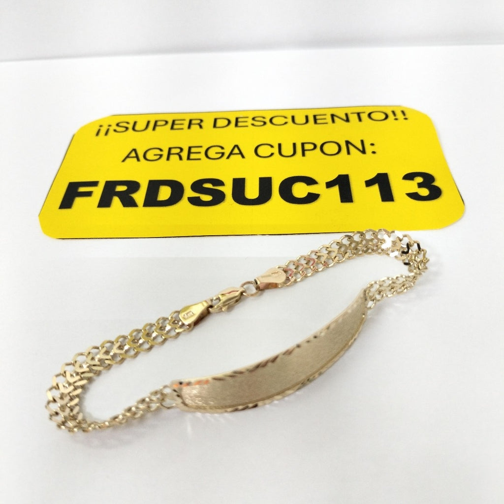 PULSERA ESCLAVA CHINO 14K 21 CM 9.8 GR (NUEVO)