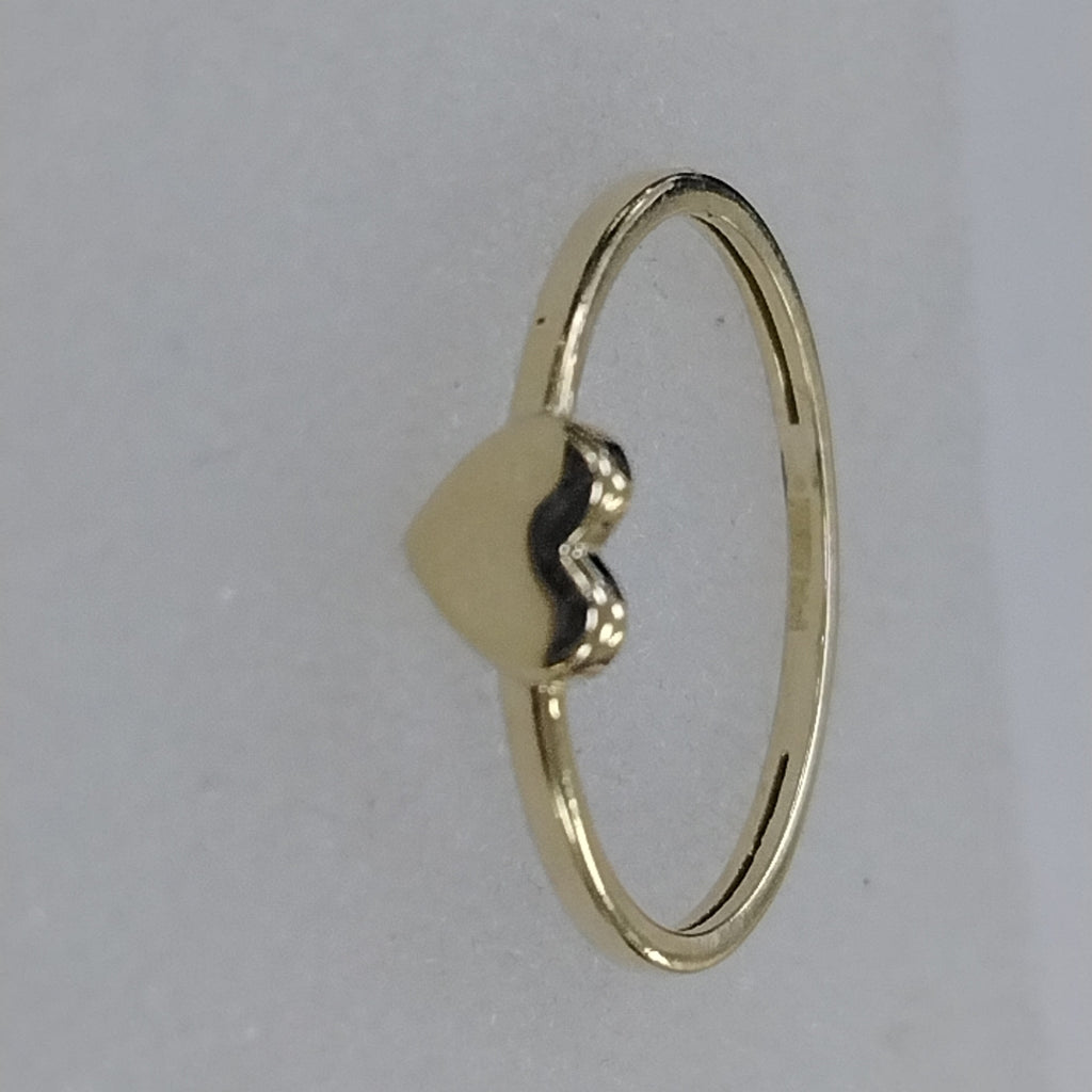 ANILLOS ANILLITO FIG CORAZON 10K TALLA 8 1.1 GR (NUEVO)