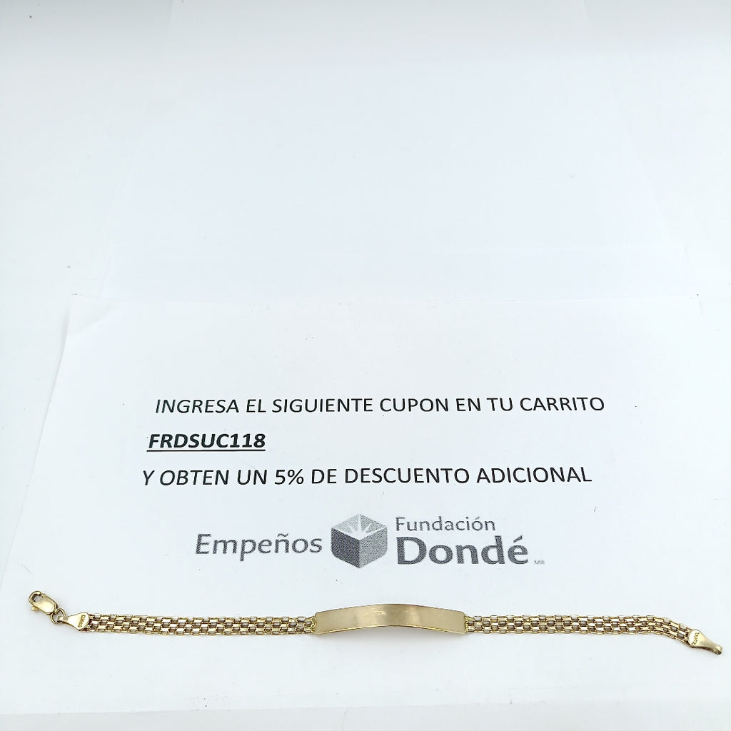 ESCLAVA ORO 10 K 4.7 GRMS (SEMINUEVO)