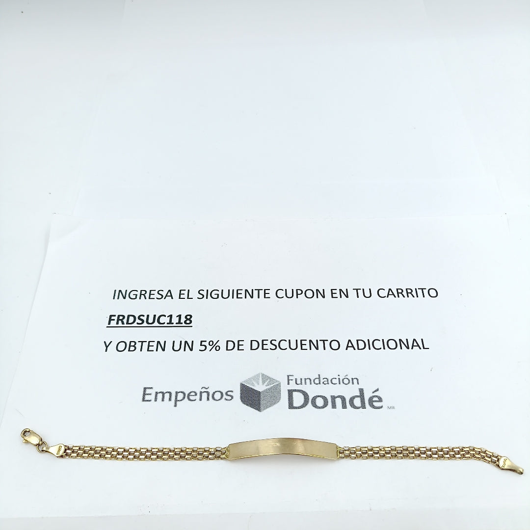 ESCLAVA ORO 10 K 4.7 GRMS (SEMINUEVO)