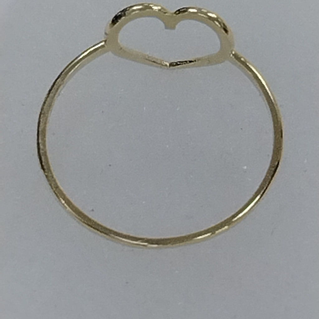 ANILLOS ANILLITO FIG CORAZON 10K TALLA 9 0.8 GR (NUEVO)