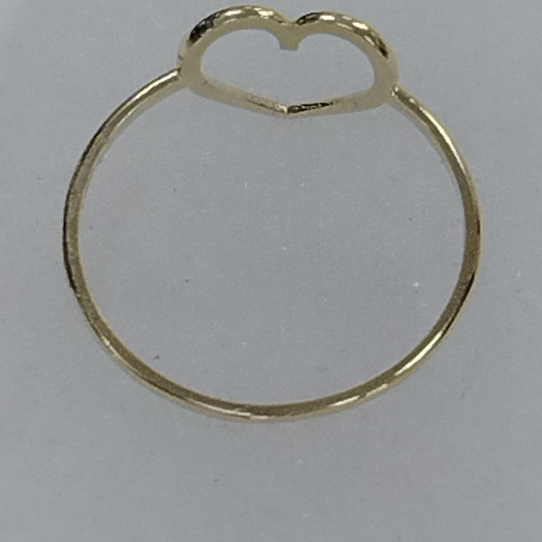 ANILLOS ANILLITO FIG CORAZON 10K TALLA 9 0.8 GR (NUEVO)