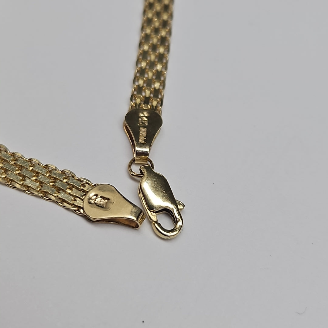 PULSERA ESPECIAL 14K 18 CM 4.4 GR (NUEVO)