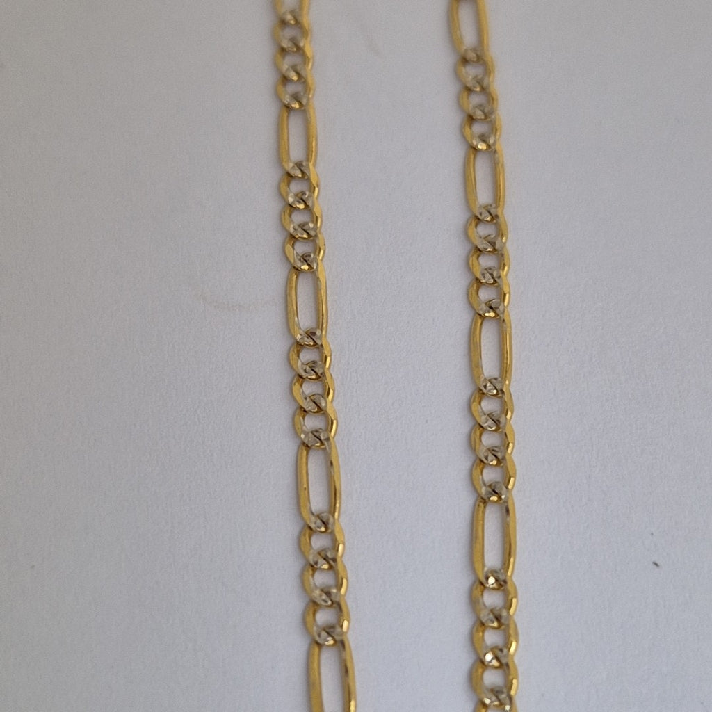 CADENAS TEJIDO 3X1 ORO 14K 55 CM 4.9 GR (NUEVO)