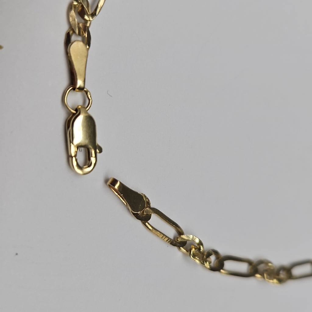 PULSERA TEJIDO 3X1 14K 18 CM 2.6 GR (NUEVO)