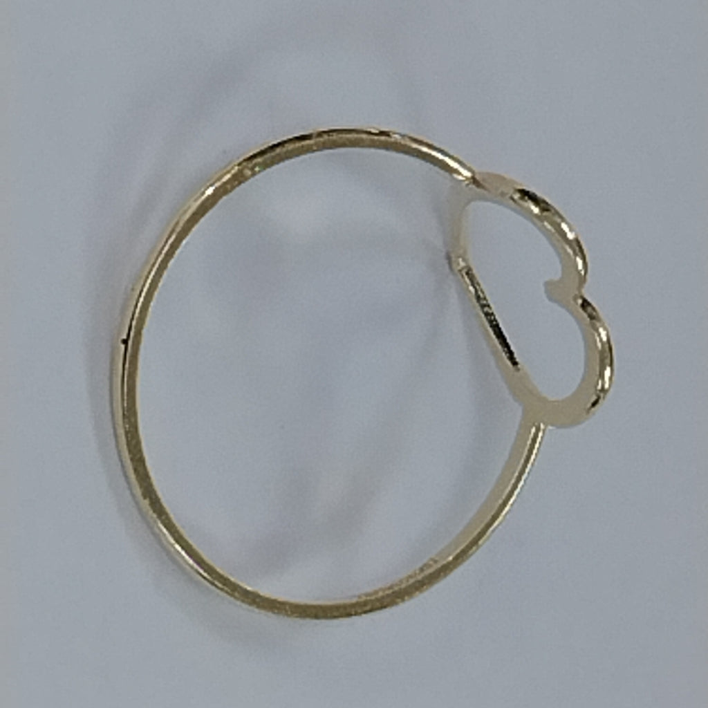 ANILLOS ANILLITO FIG CORAZON 10K TALLA 8 0.8 GR (NUEVO)