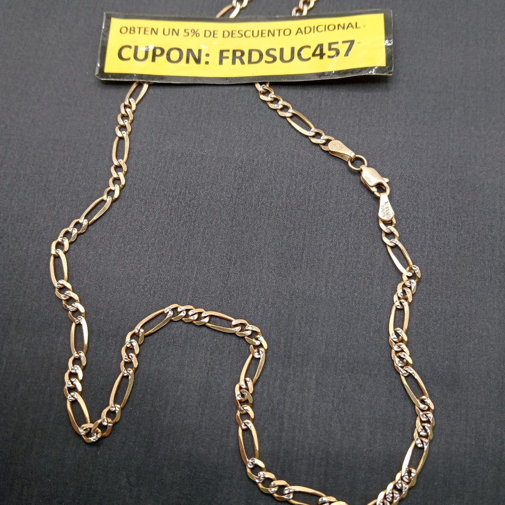 CADENA ORO, RODIADO 10 K 12.3 GRMS (SEMINUEVO)