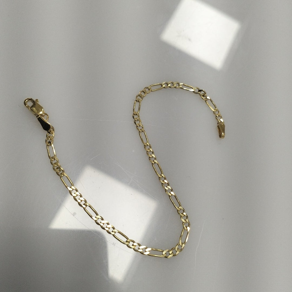 PULSERA TEJIDO 3X1 14K 18 CM 2 GR (NUEVO)
