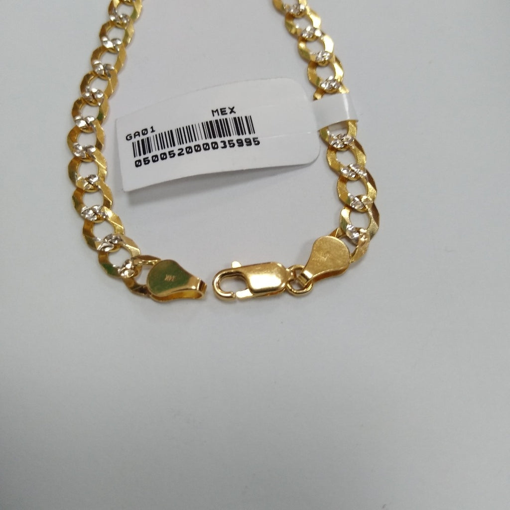 PULSERA BARBADA 14K 21 CM 5.6 GR (NUEVO)