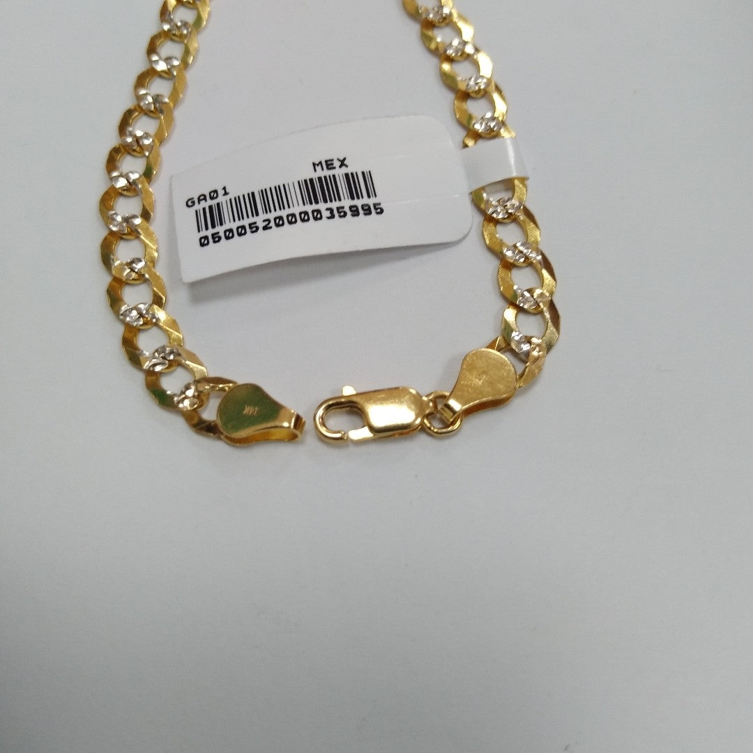 PULSERA BARBADA 14K 21 CM 5.6 GR (NUEVO)