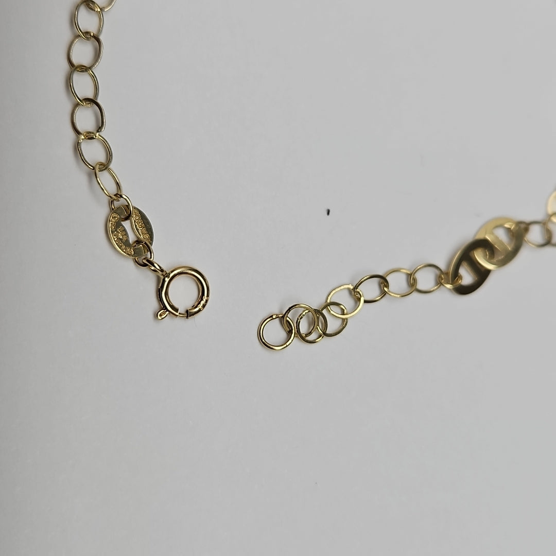 PULSERA TEJIDO ESPECIAL 14K 18 CM 1.5 GR (NUEVO)