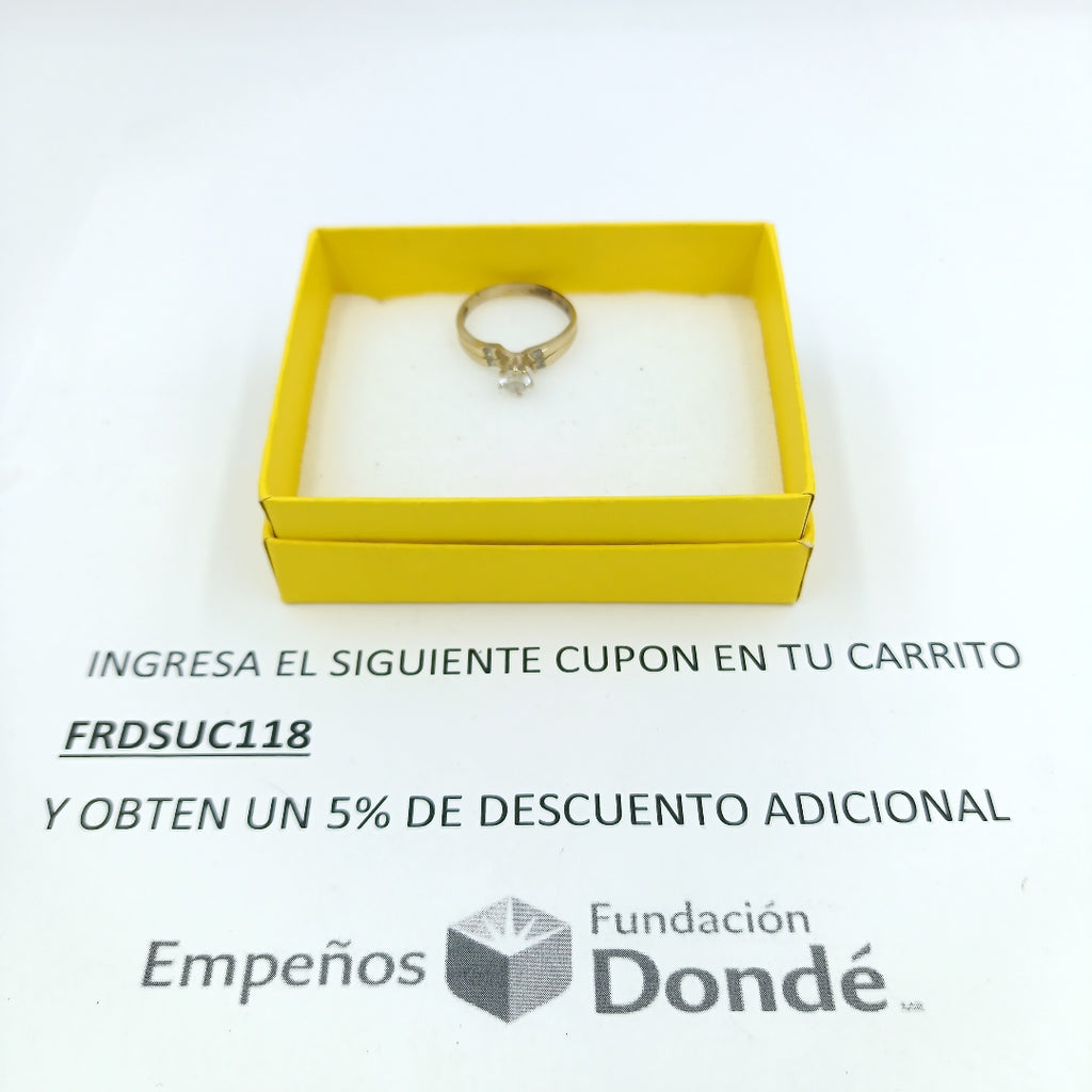 SOLITARIO ORO 10 K 2.5 GRMS (SEMINUEVO)