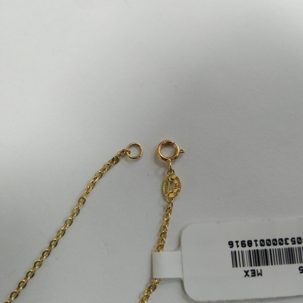 PULSERA ESPECIAL CON CORAZONES 14K 18 CM 1.3 GR (NUEVO)
