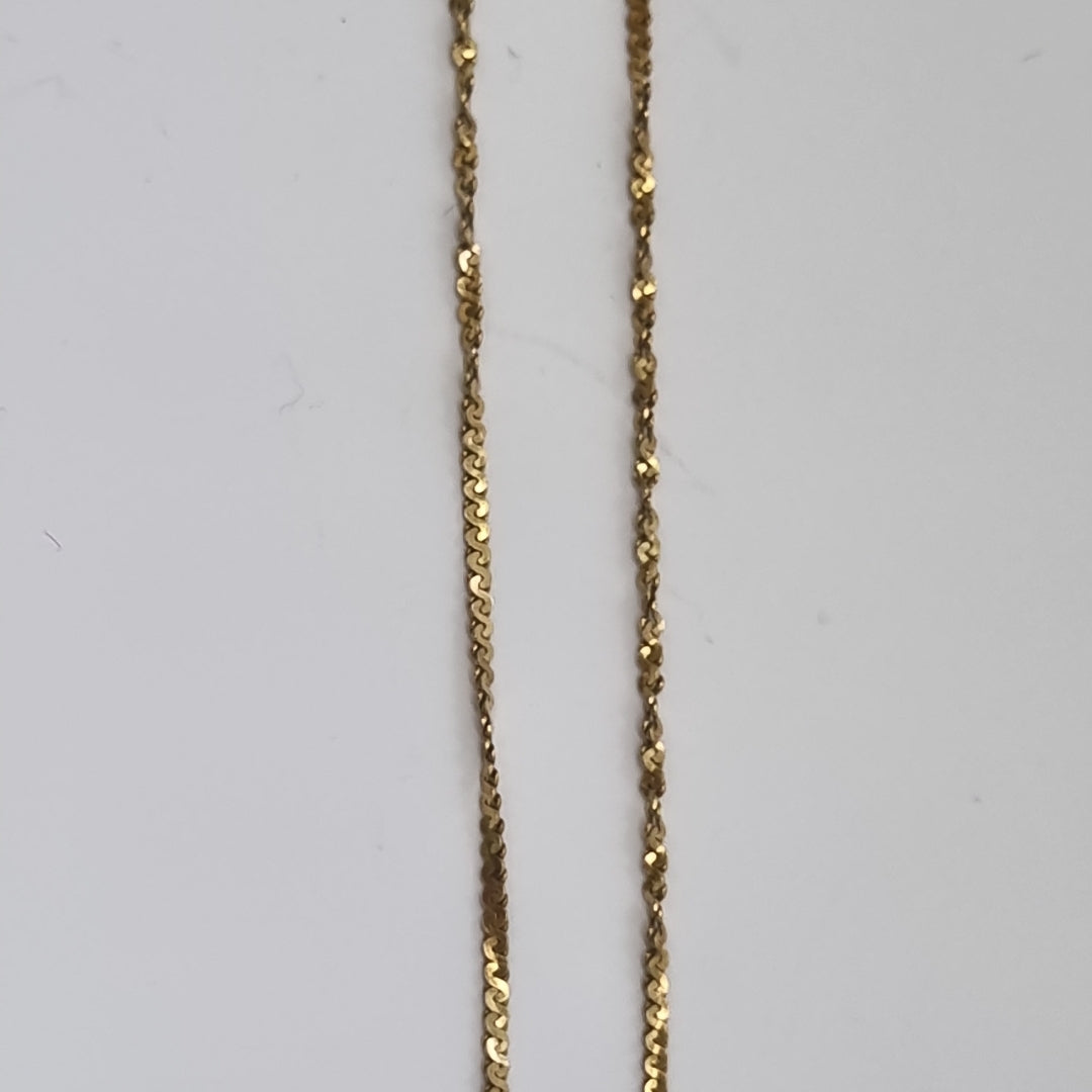CADENA, DIJE ORO 14 K 3.9 GRMS (SEMINUEVO)