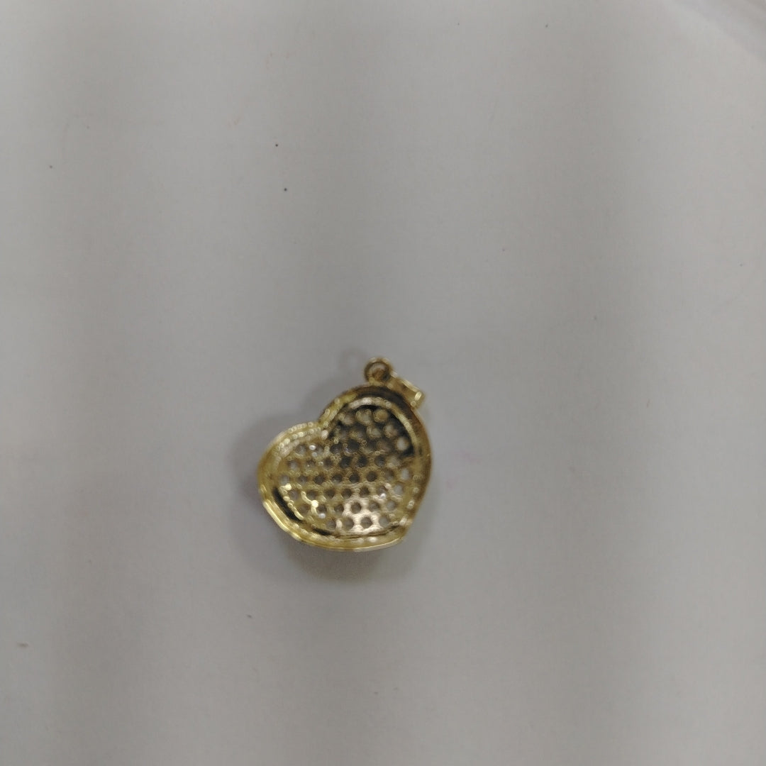 DIJE CORAZON CON CIRCONIAS 14K 1.8 GR (NUEVO)