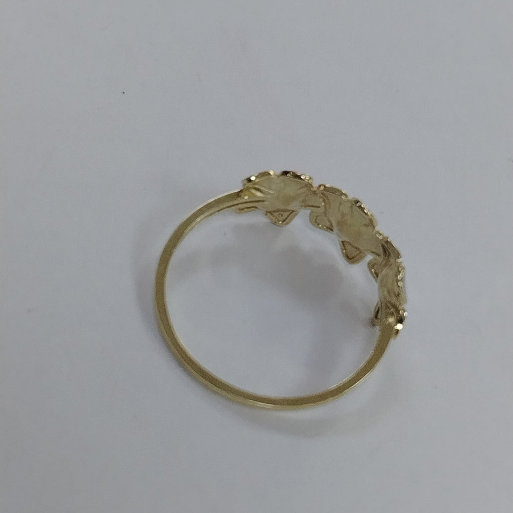 ANILLOS ANILLITO FIG FLORES 10K TALLA 7 1.3 GR (NUEVO)