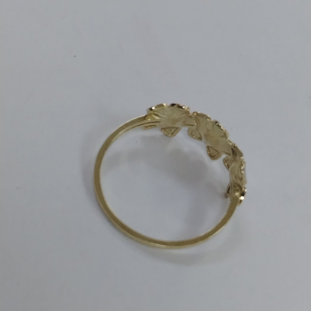 ANILLOS ANILLITO FIG FLORES 10K TALLA 7 1.3 GR (NUEVO)