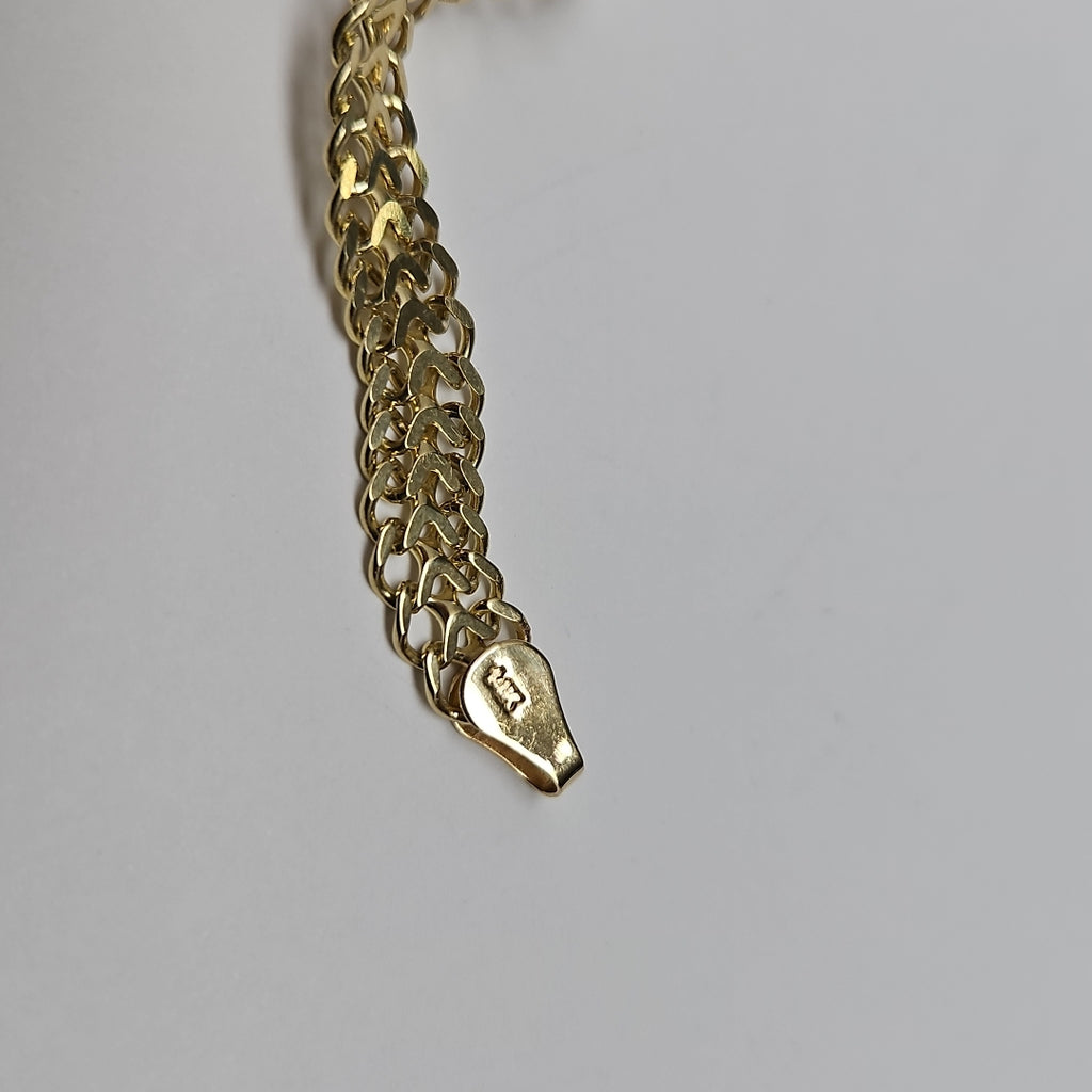 PULSERA ESCLAVA CHINO 14K 21 CM 9.8 GR (NUEVO)