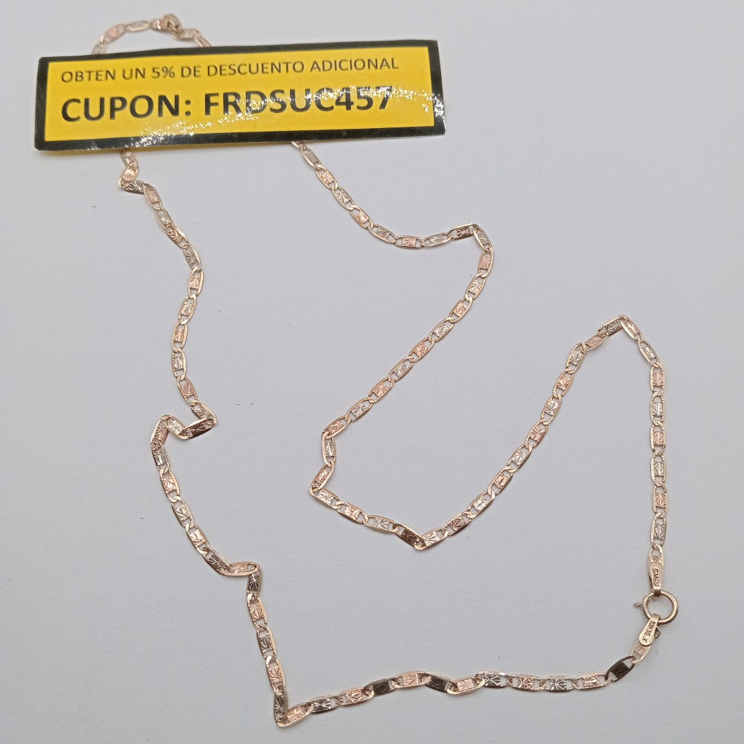 CADENA ORO COMBINADO 10 K 4.2 GRMS (SEMINUEVO)