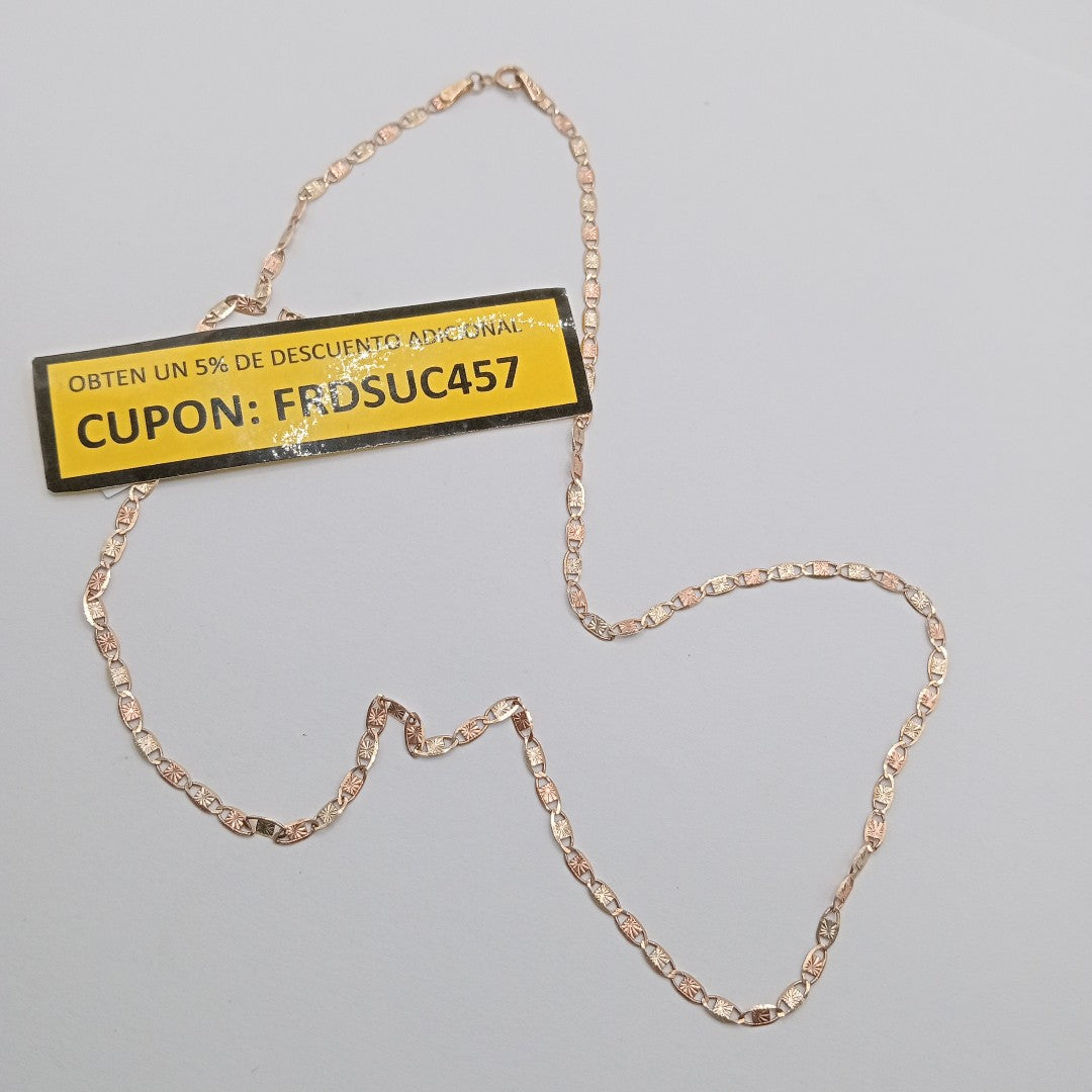 CADENA ORO COMBINADO 10 K 4.6 GRMS (SEMINUEVO)
