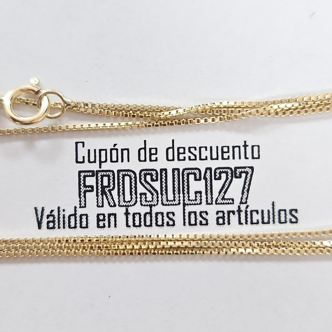 CADENA VENECIANO 14K 55 CM 1.8 GR (NUEVO)