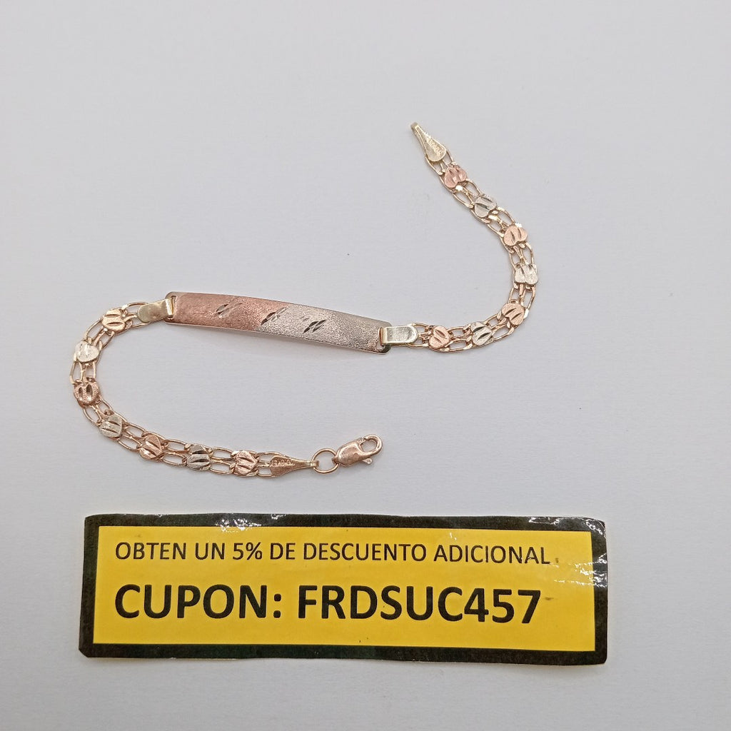 ESCLAVA ORO COMBINADO 10 K 3.9 GRMS (SEMINUEVO)