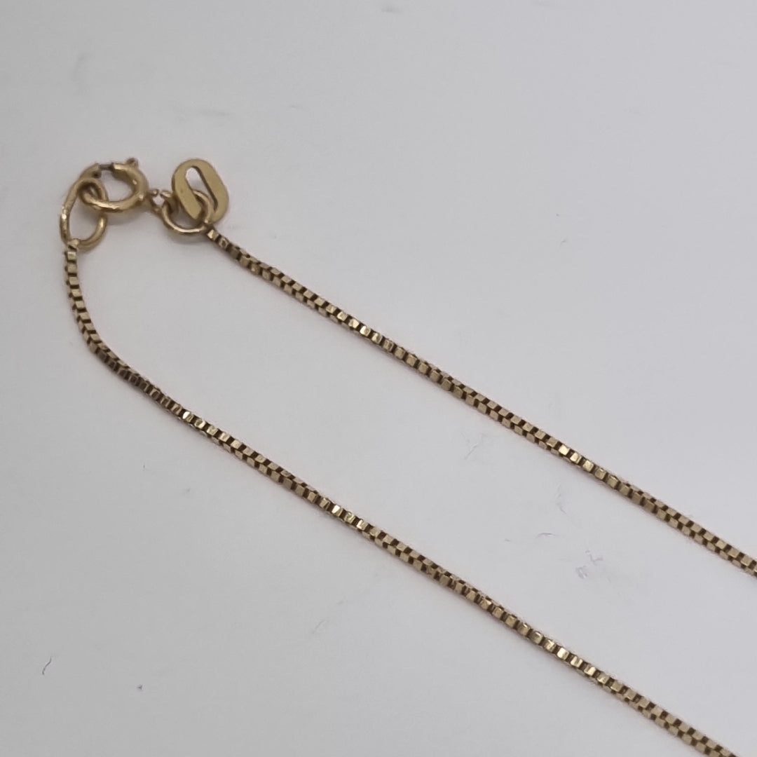 CADENA, DIJE ORO 14 K 1.9 GRMS (SEMINUEVO)