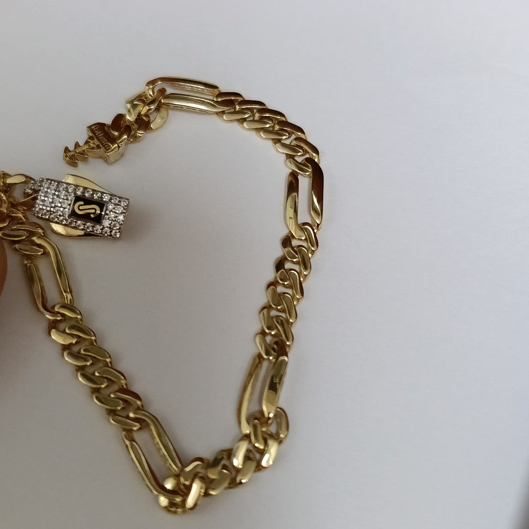 PULSERA MONACO ORO 14K 5.2 (NUEVO)