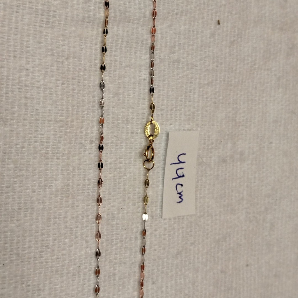 CADENA ORO COMBINADO 10 K 0.7 GRMS (SEMINUEVO)