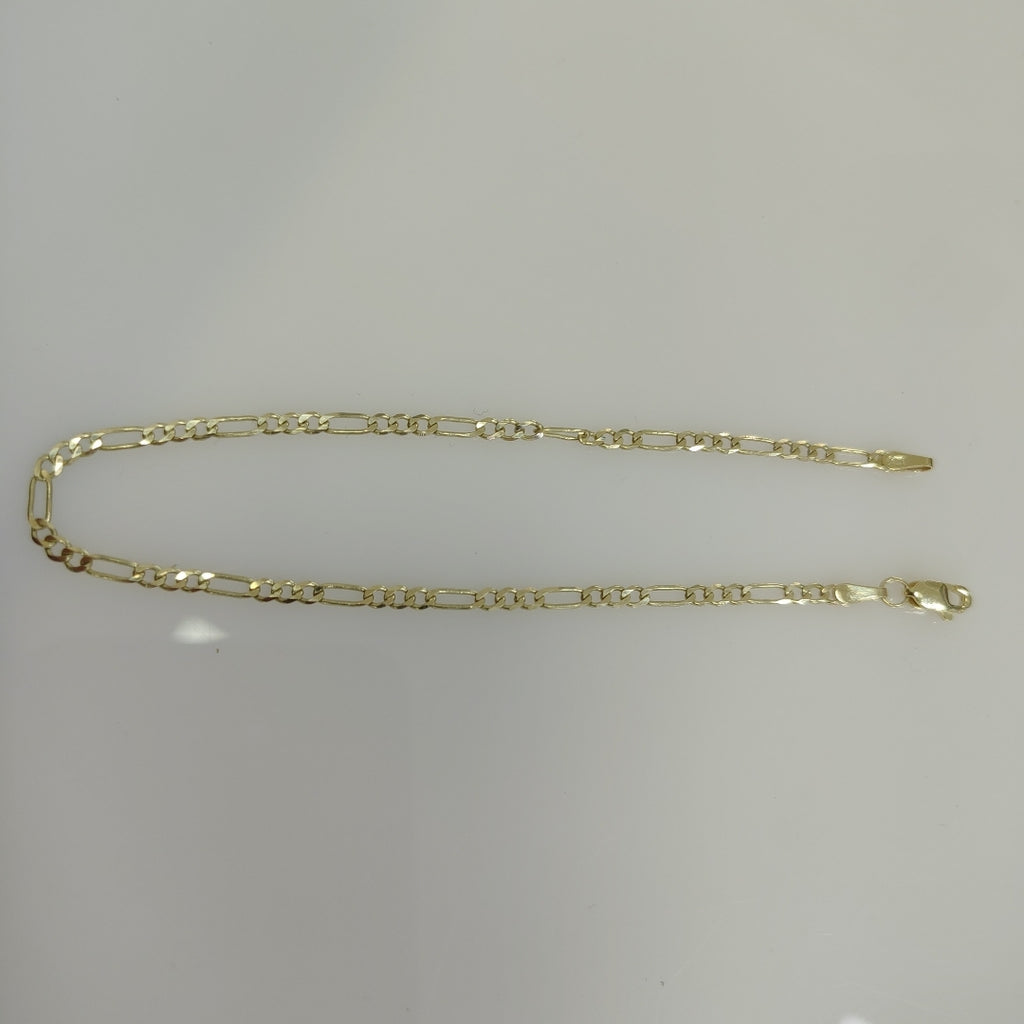 PULSERA TEJIDO 3X1 14K 21 CM 2.3 GR (NUEVO)