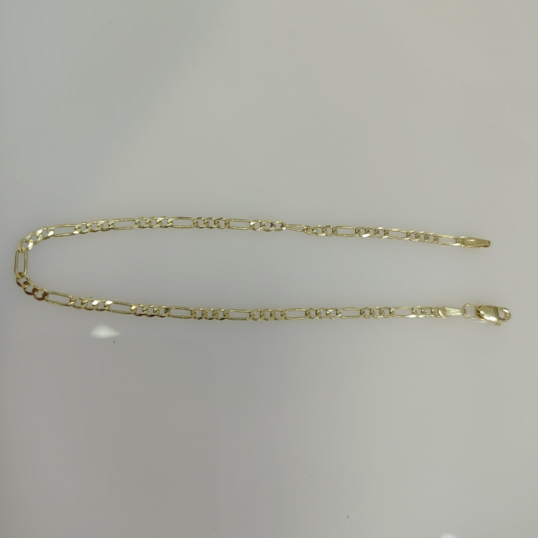 PULSERA TEJIDO 3X1 14K 21 CM 2.3 GR (NUEVO)