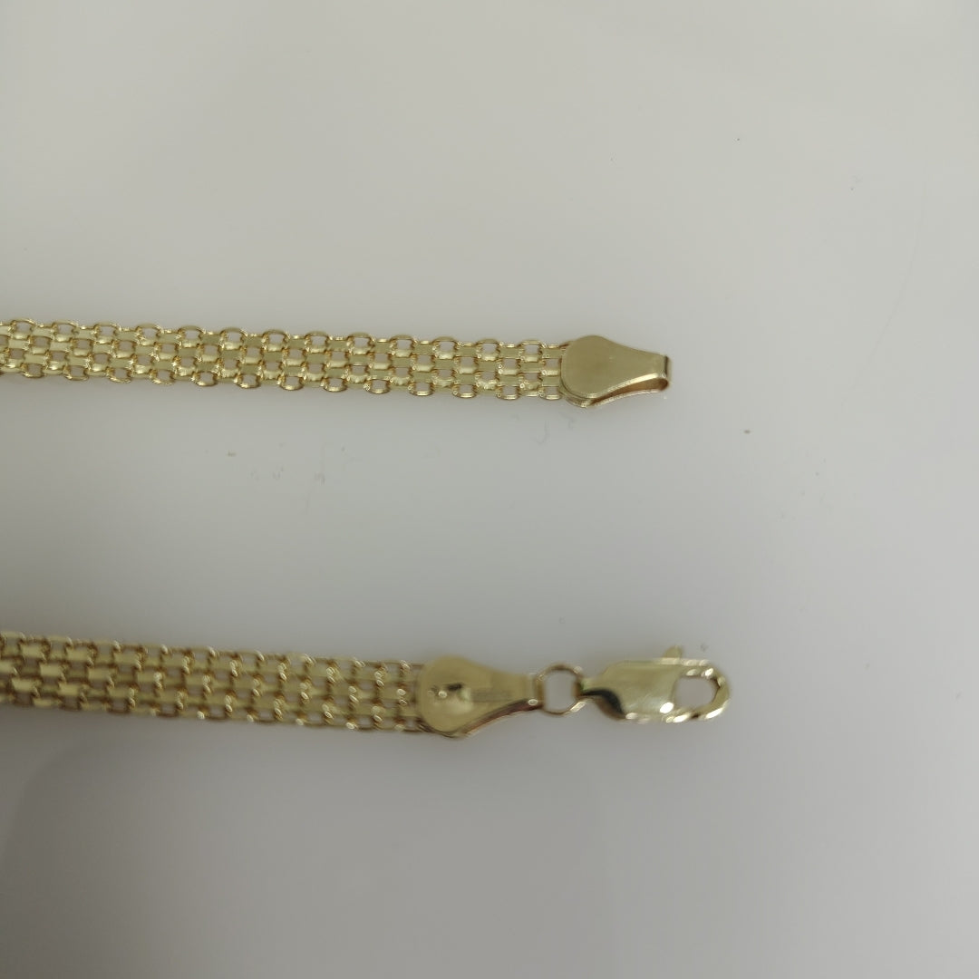 PULSERA ESPECIAL 14K 18 CM 4.6 GR (NUEVO)