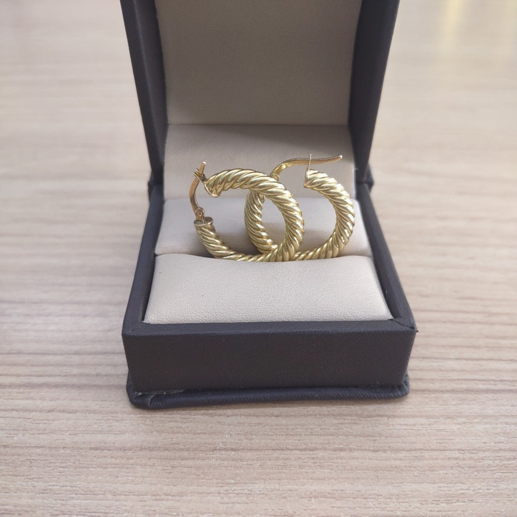 ARRACADAS PAR ORO 14 K 5 GRMS (SEMINUEVO)