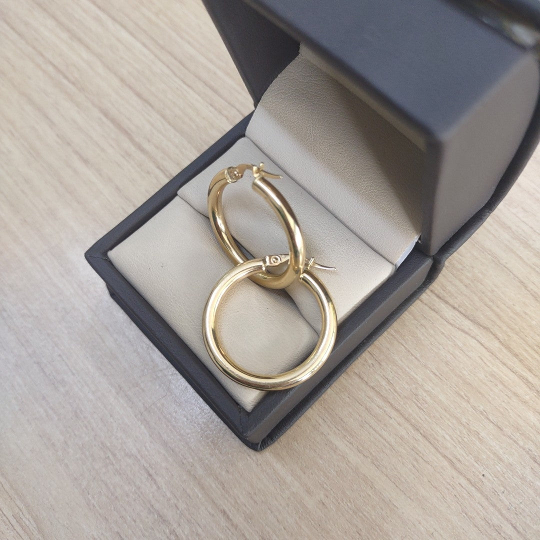 ARRACADAS PAR ORO 14 K 4.9 GRMS (SEMINUEVO)