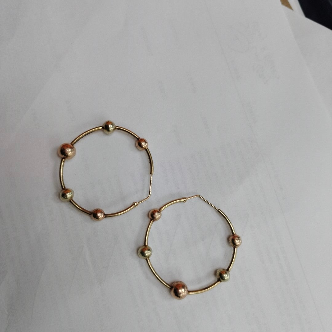 ARRACADAS PAR ORO 10 K 5,00 GRMS (SEMINUEVO)