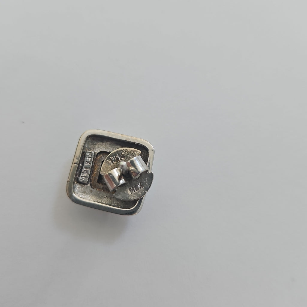 BROQUELES PAR ORO BLANCO 14 K 7,10 GRMS (SEMINUEVO)