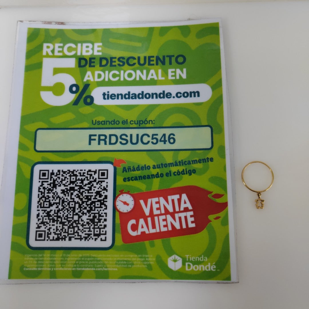 ANILLITO ORO 14 K 1.2 GRMS (SEMINUEVO)