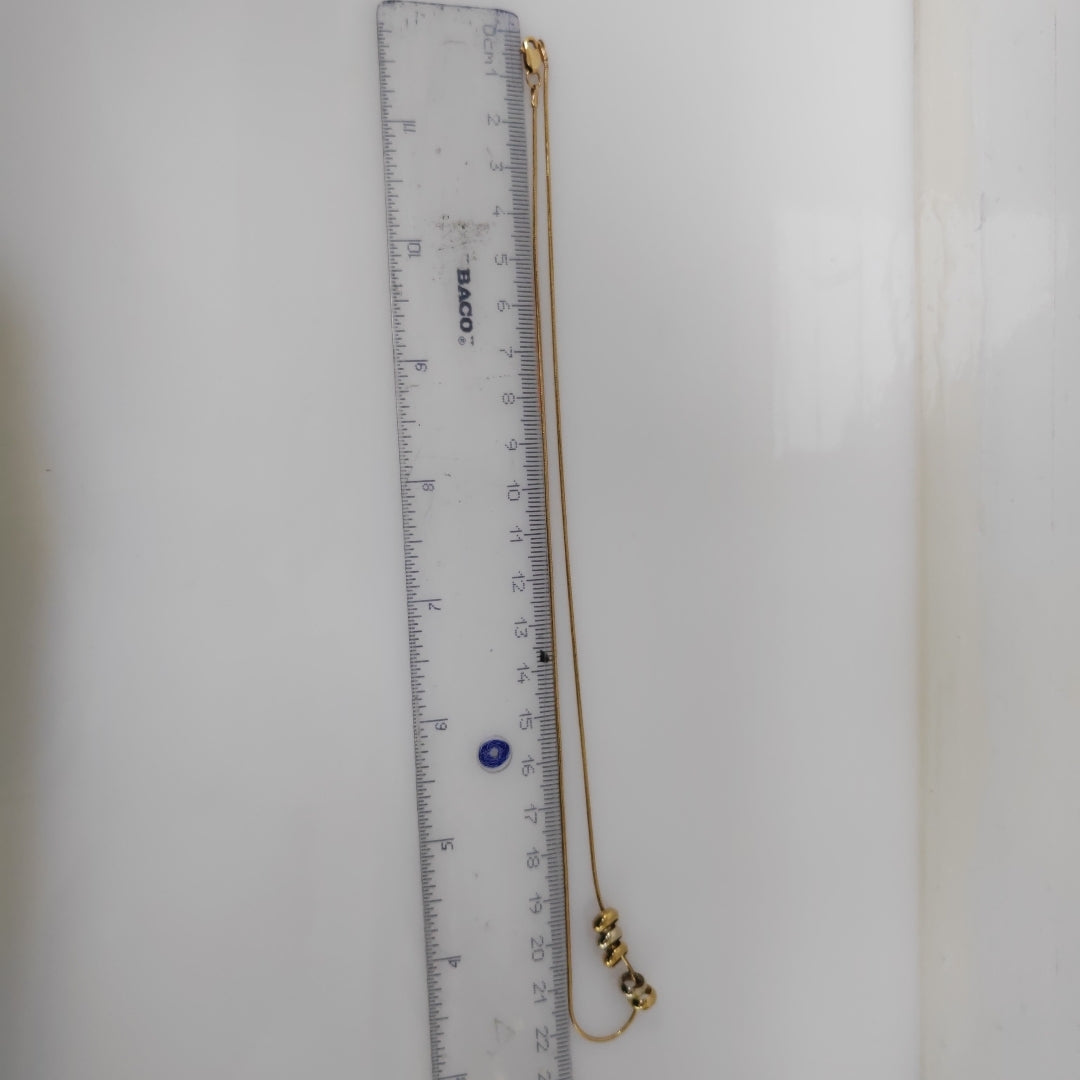 CADENA, DIJE ORO 14 K 5 GRMS (SEMINUEVO)