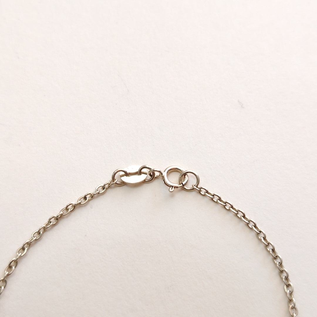 PULSERA TEJIDO ESPECIAL C CORAZON CIRCONIAS 14K 18 CM 2 GR (NUEVO)