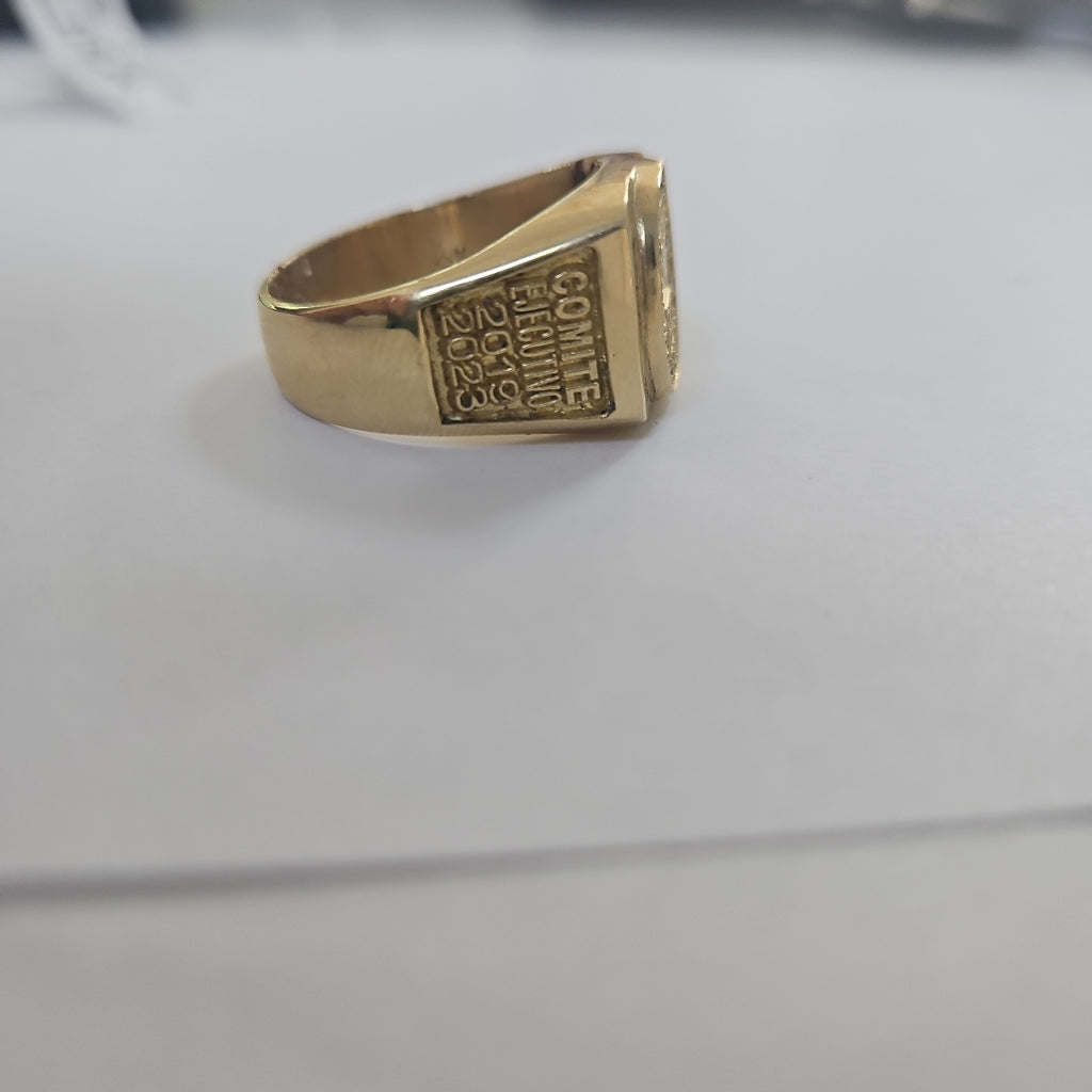 ANILLO DE GRADUACIÓN ORO 14 K 20.2 GRMS (SEMINUEVO)