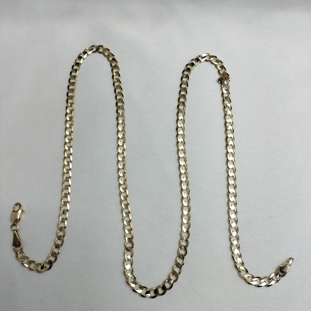 CADENA BARBADA 14K 55 CM 12.5 GR (NUEVO)