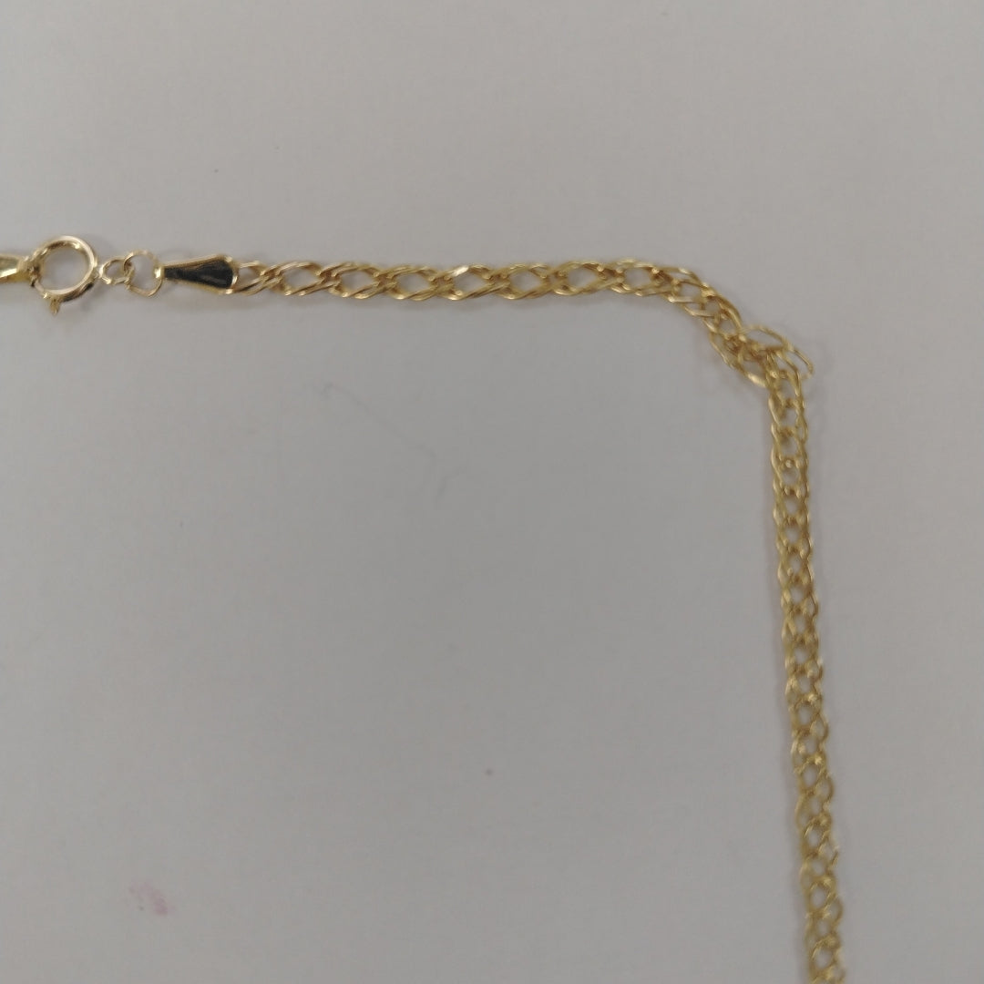 CADENA ESLABON DOBLE 10K 60 CM 4.5 GR (NUEVO)