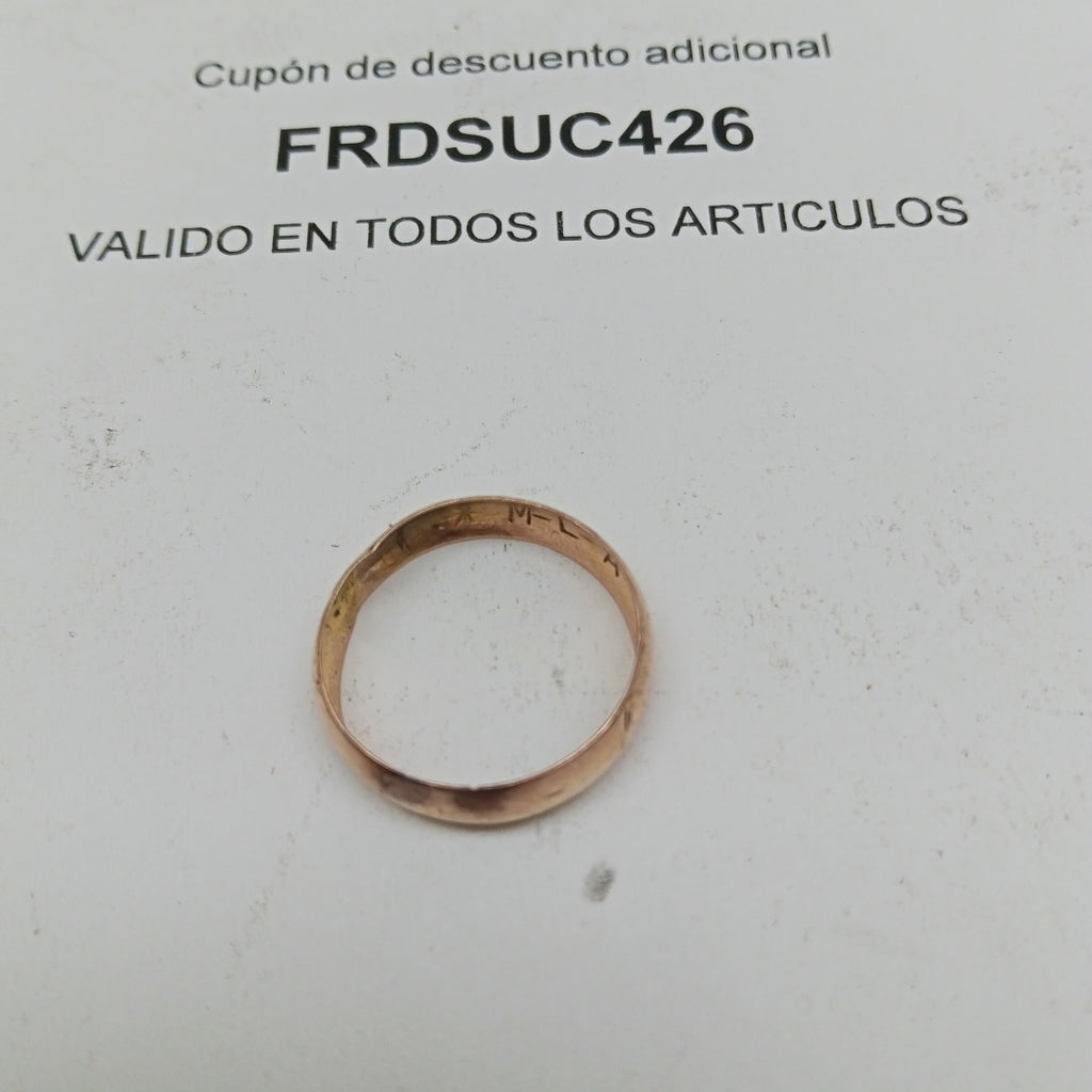 ARGOLLA ORO 10 K 1.4 GRMS (SEMINUEVO)