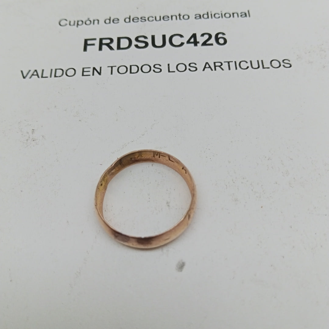 ARGOLLA ORO 10 K 1.4 GRMS (SEMINUEVO)