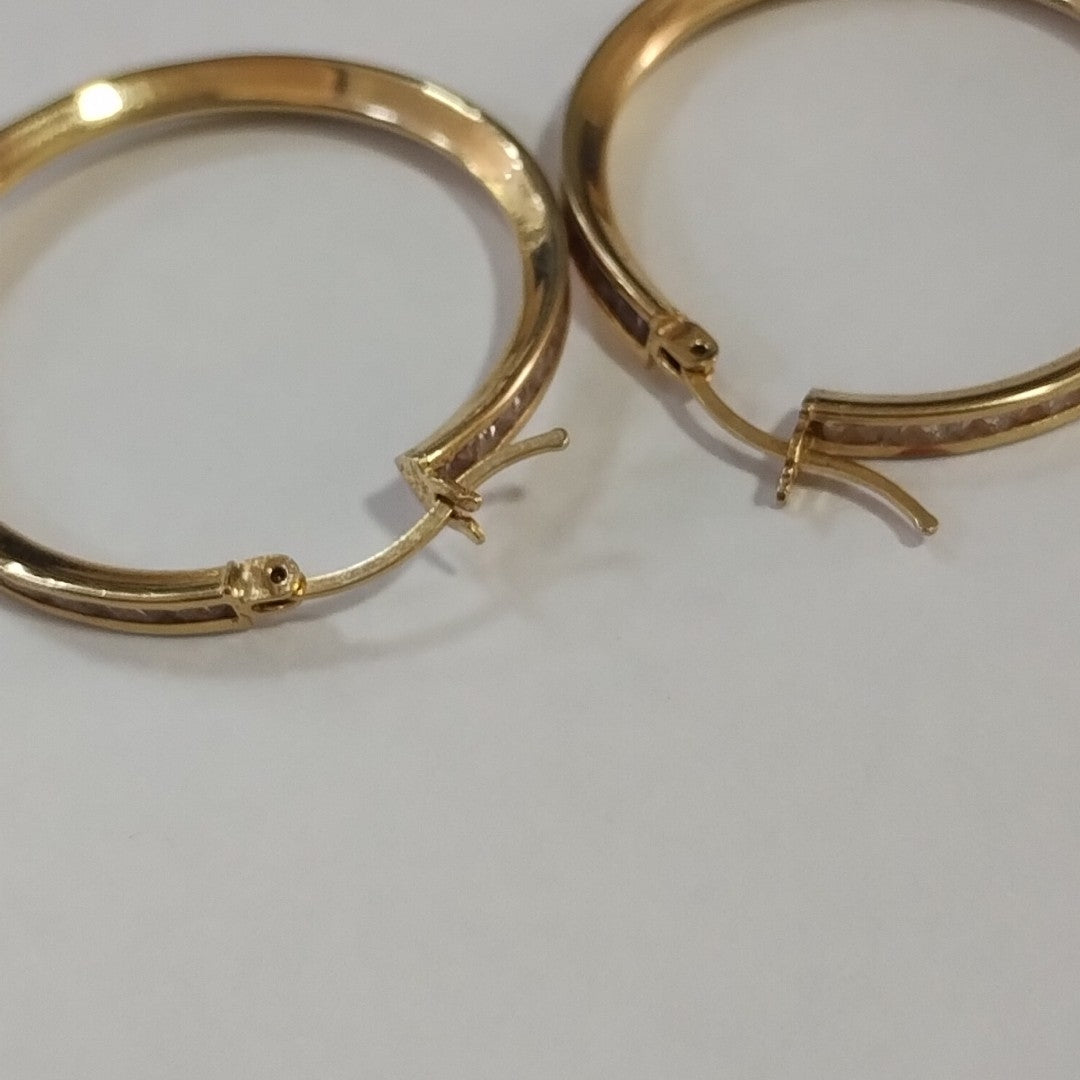 ARRACADAS PAR ORO 14 K 4.8 GRMS (SEMINUEVO)